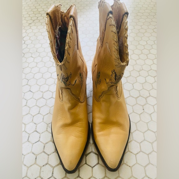 Vintage Zodiac Cowboy Ankle Boots - Picture 8 of 9